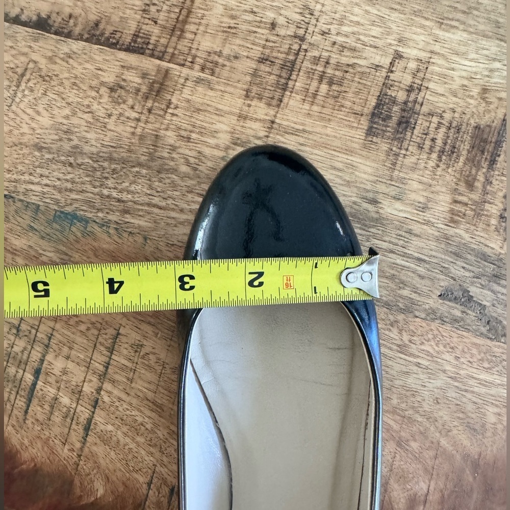 M. Gemi Black Gold Tan Ombré Patent leather Flats Size Eu 38 Us 7.5 - Picture 16 of 16